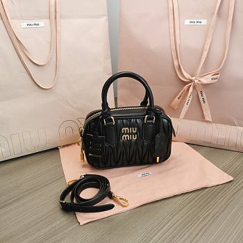 	 Miu Miu Arcadie Small Bag in Black - 19X13X6CM