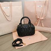 	 Miu Miu Arcadie Small Bag in Black - 19X13X6CM - 6