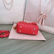 	 Miu Miu Arcadie Small Bag in Red - 19X13X6CM - 3