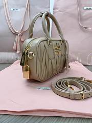 	 Miu Miu Arcadie Small Bag in Beige - 19X13X6CM - 5