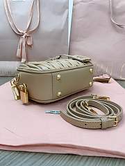 	 Miu Miu Arcadie Small Bag in Beige - 19X13X6CM - 3