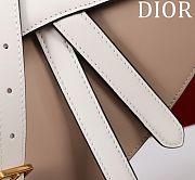 Dior Saddle Bag with Strap Two-Tone Latte and Beige  - 25.5×20×6.5cm - 6