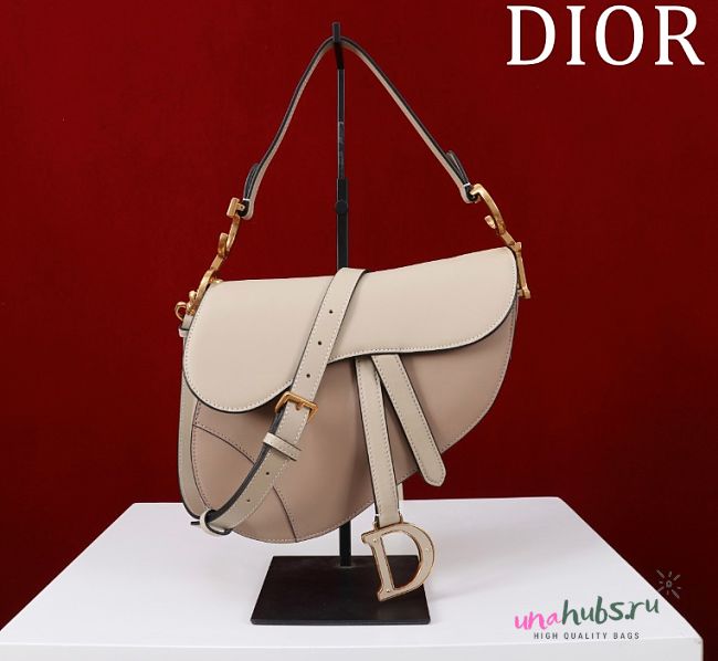 	 Dior Saddle Bag with Strap Two-Tone - 25.5×20×6.5cm - 1