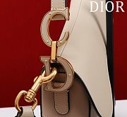 	 Dior Saddle Bag with Strap Two-Tone - 25.5×20×6.5cm - 2