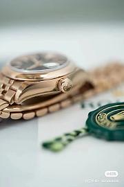 Rolex President 28mm Ladies Watch Rose Gold/Chocolate Dial - 2