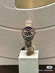 Rolex President 28mm Ladies Watch Rose Gold/Chocolate Dial - 6