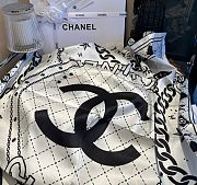 Chanel Silk Scarf In White - 90x90cm - 4