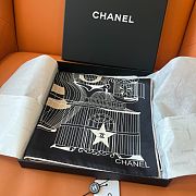 	 Chanel Silk Scarf In Black - 90x90cm - 6