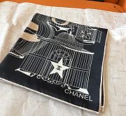 	 Chanel Silk Scarf In Black - 90x90cm - 5