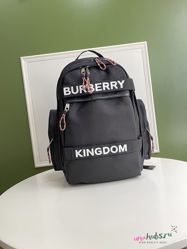 Burberry Large Cooper Backpack In Black - 30 x 20 x 49cm - 1