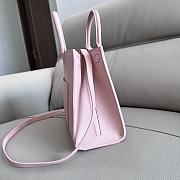 	 Burberry Frances Mini Tote Pink Leather Bag - 27x 11× 20cm - 5