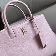 	 Burberry Frances Mini Tote Pink Leather Bag - 27x 11× 20cm - 4