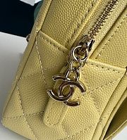 Chanel Classic Mini Yellow Caviar Backpack - 18×13×9cm - 3