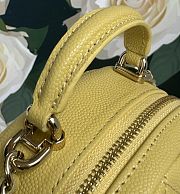Chanel Classic Mini Yellow Caviar Backpack - 18×13×9cm - 2