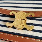 Celine Triumph Canvas Handbag White in Canvas - 18.5-14-6cm  - 6