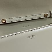 	 CELINE WALLET ON CHAIN MARGO IN SHINY CALFSKIN GREEN COLOR - 19.5 X 13 X 4CM - 6