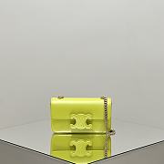 Celine Yellow Celine Cuir Triomphe Chain Shoulder Bag Leather - 20.5*11.5*4cm - 1