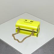 Celine Yellow Celine Cuir Triomphe Chain Shoulder Bag Leather - 20.5*11.5*4cm - 3