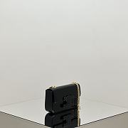 	 Celine Cuir Triomphe Chain Shoulder Bag Leather In Black 01 - 20.5*11.5*4cm - 4