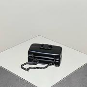 	 Celine Cuir Triomphe Chain Shoulder Bag Leather In Black 02 - 20.5*11.5*4cm - 6