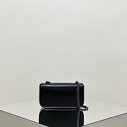 	 Celine Cuir Triomphe Chain Shoulder Bag Leather In Black 02 - 20.5*11.5*4cm - 5