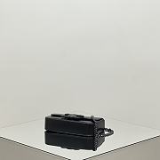 	 Celine Cuir Triomphe Chain Shoulder Bag Leather In Black 02 - 20.5*11.5*4cm - 4