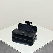 	 Celine Cuir Triomphe Chain Shoulder Bag Leather In Black 02 - 20.5*11.5*4cm - 3
