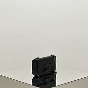 	 Celine Cuir Triomphe Chain Shoulder Bag Leather In Black 02 - 20.5*11.5*4cm - 2
