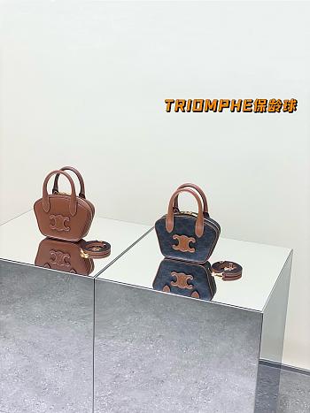 Celine Triomphe Mini Bowling Bag - 20*15*5cm