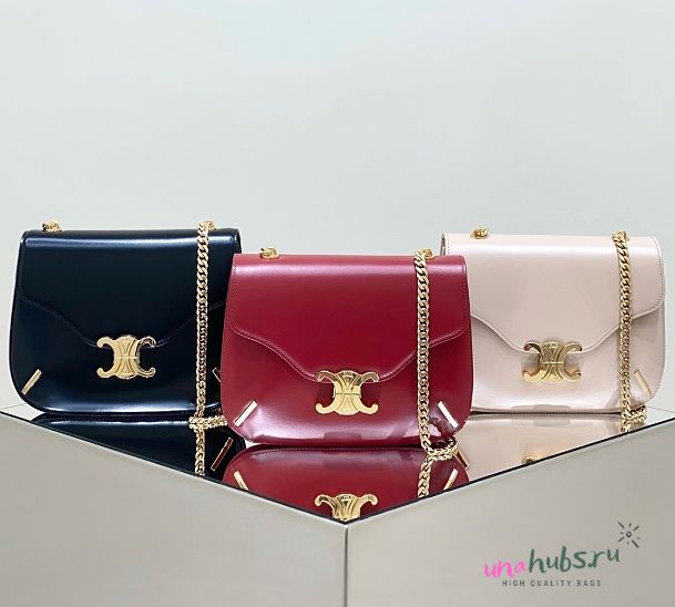 Celine CHAIN BESACE TRIOMPHE - 24.5*17*4cm - 1
