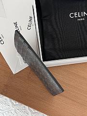 	 Celine Zipped Card Holder IN Triomphe Canvas and lambskin 02 - 7.5 X 11.5cm - 5