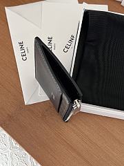 	 Celine Zipped Card Holder IN Triomphe Canvas and lambskin 02 - 7.5 X 11.5cm - 2