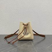 Celine MICRO SAILOR IN Textile with Anchor Embroidery and Calfskin - 13.5x17.5x11cm - 1