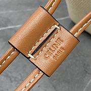 Celine MICRO SAILOR IN Textile with Anchor Embroidery and Calfskin - 13.5x17.5x11cm - 2
