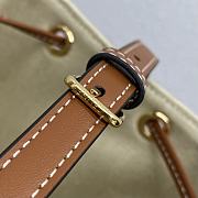 Celine MICRO SAILOR IN Textile with Anchor Embroidery and Calfskin - 13.5x17.5x11cm - 5