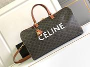 Celine Coated Canvas & Leather Travel Bag - 50×28×22.5cm - 1
