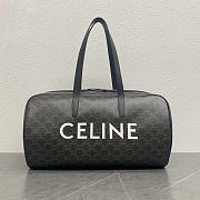 Céline Duffle Bag in Triomphe Canvas with Celine Print - 45×23×17CM - 1