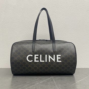 Céline Duffle Bag in Triomphe Canvas with Celine Print - 45×23×17CM