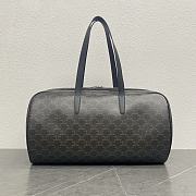 Céline Duffle Bag in Triomphe Canvas with Celine Print - 45×23×17CM - 6