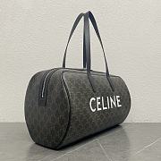 Céline Duffle Bag in Triomphe Canvas with Celine Print - 45×23×17CM - 4