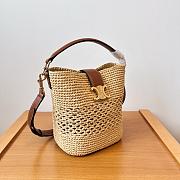 Celine Raffia Bucket Bag - 16-19-12cm - 3