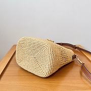 Celine Raffia Bucket Bag - 16-19-12cm - 2