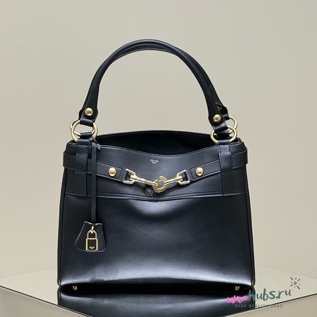 CELINE Supple Calfskin Medium Annabel Black - 36.5*28.5*10cm - 1