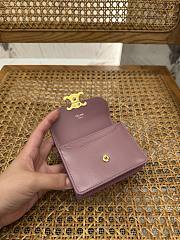 Celine Triomphe Purse In Pink - 10.5 X 8.5 X 3cm - 6