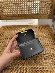 	 Celine Triomphe Purse In Black - 10.5 X 8.5 X 3cm - 2