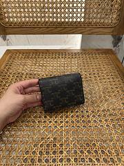 	 Celine Triomphe Purse In Brown - 10.5 X 8.5 X 3cm - 4