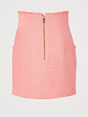 Balmain High-Waisted Tweed Mini Skirt - 2