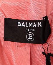 Balmain Pink Tweed Double-Breasted Blazer  - 3