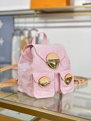 Louis Vuitton Venice Monogram Denim Pink Backpack - 26x24x7cm - 4