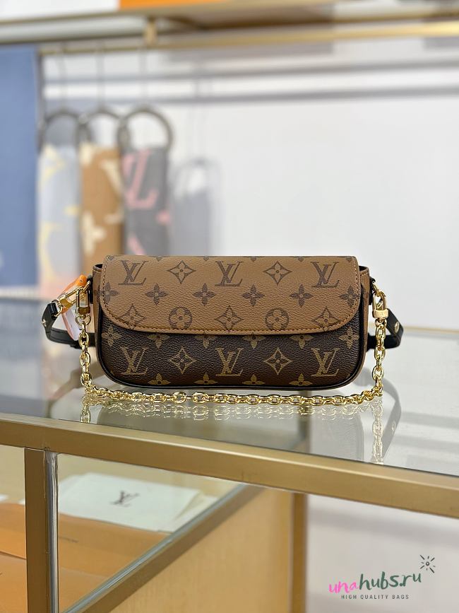 Louis Vuitton Wallet On Chain Ivy Monogram Reverse Canvas - 23.5x12x4.3cm - 1
